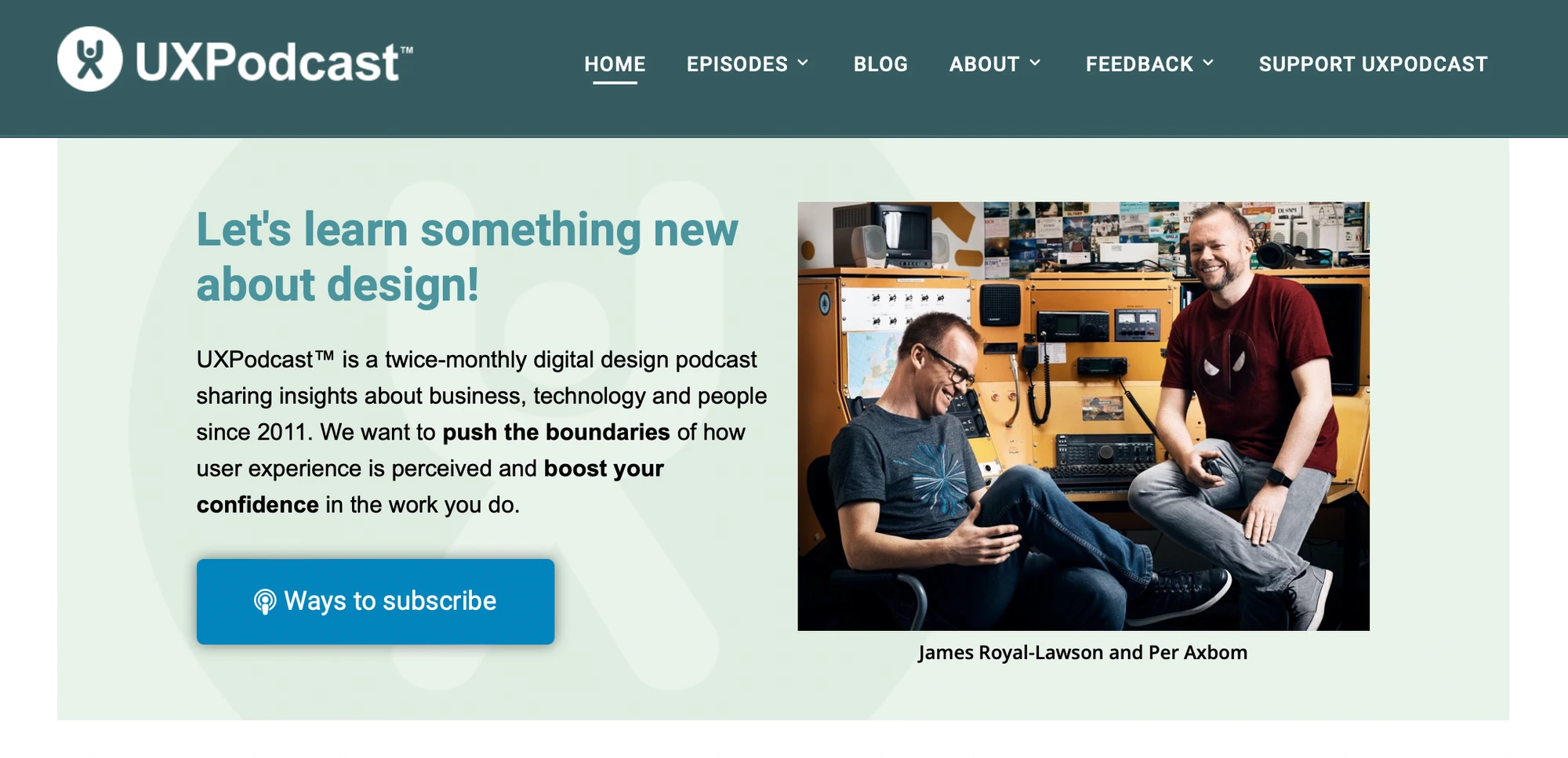 Image from UX Podcast